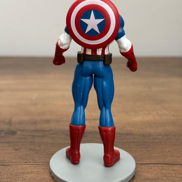 Disney Store Marvel Comics CAPTAIN AMERICA PVC Figure Toy Cake Topper Avengers - Picture 5 of 7